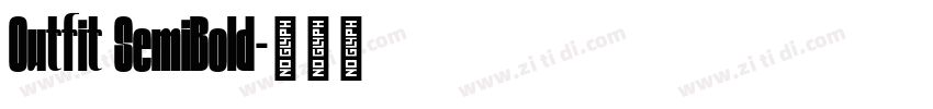 0utfit SemiBold字体转换